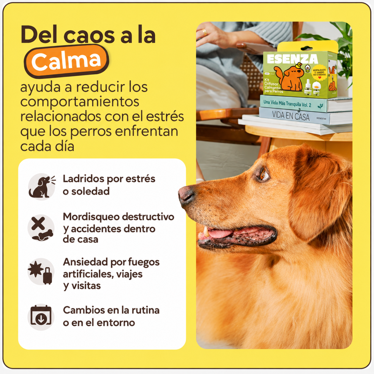 ESENZA: Kit de difusor calmante para perros