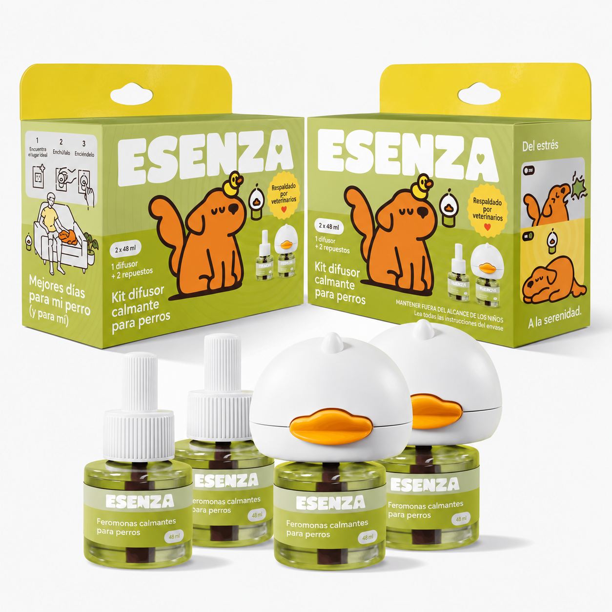 ESENZA: Kit de difusor calmante para perros